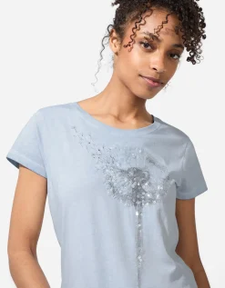 T-shirt - Print - lichtblauw