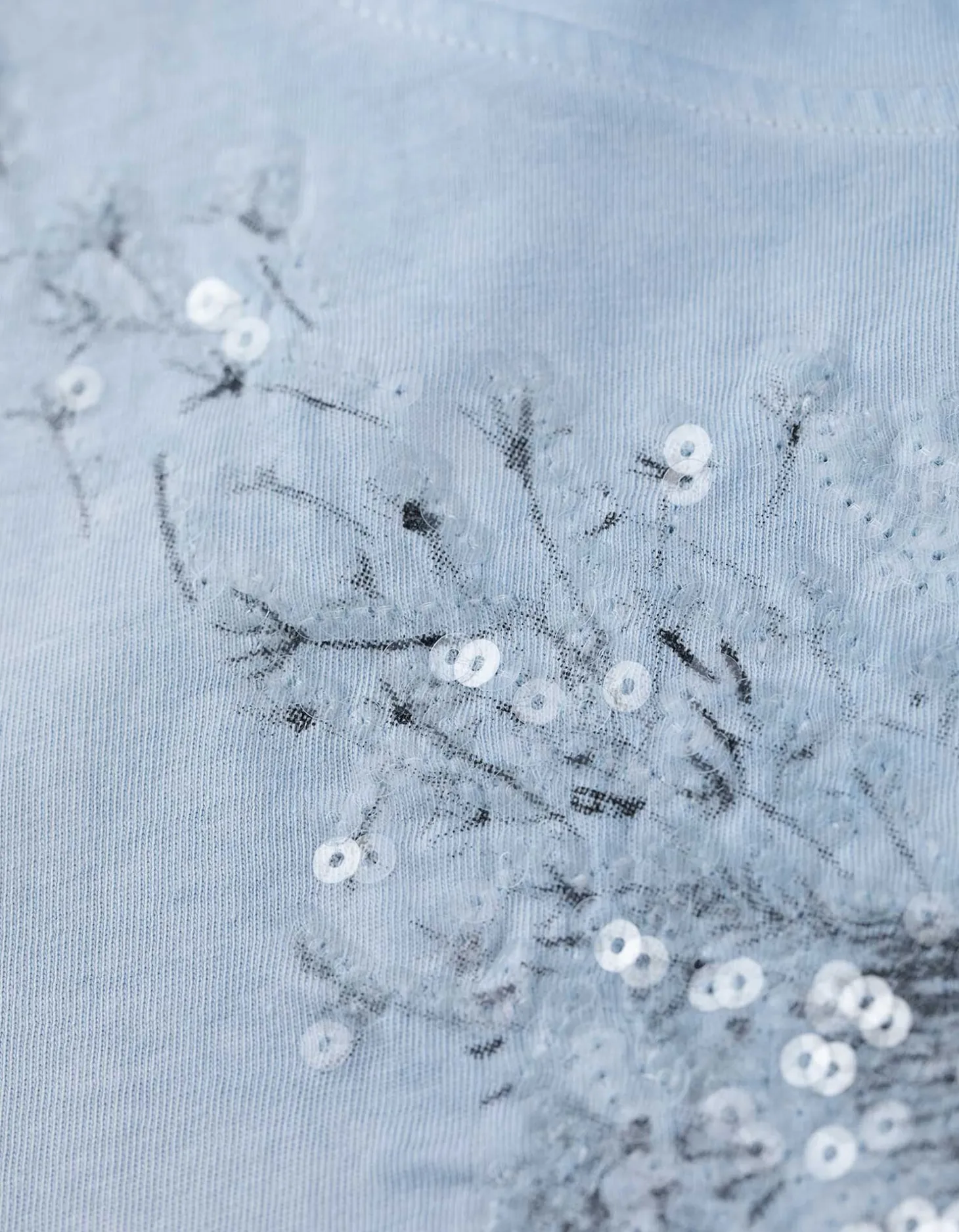 T-shirt - Print - lichtblauw