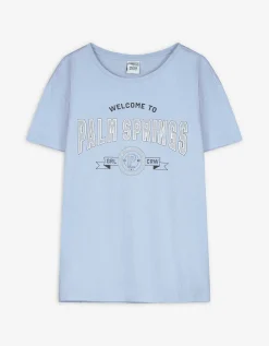 T-shirt - Print - lichtblauw