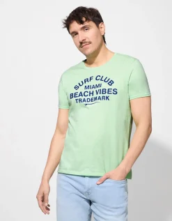 T-shirt - Print - lichtgroen