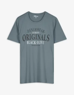 T-shirt - Print - turkoois