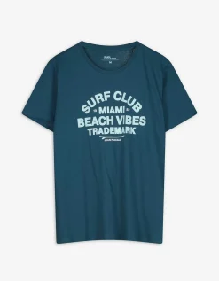 T-shirt - Print - turkoois