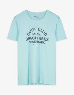 T-shirt - Print - turkoois