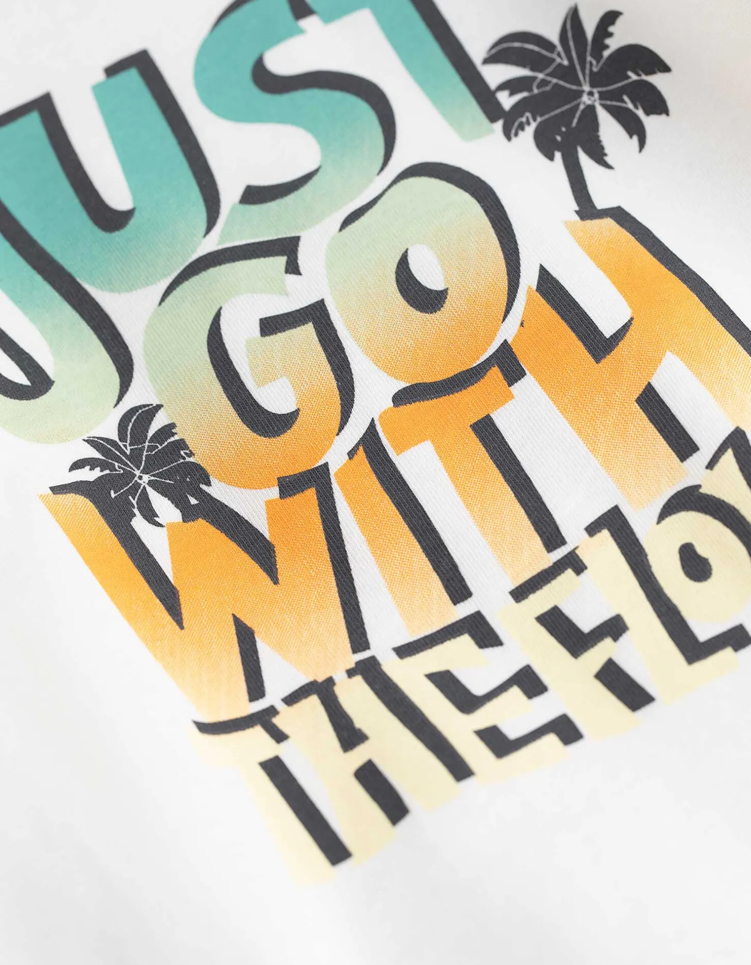 T-shirt - Print - wit