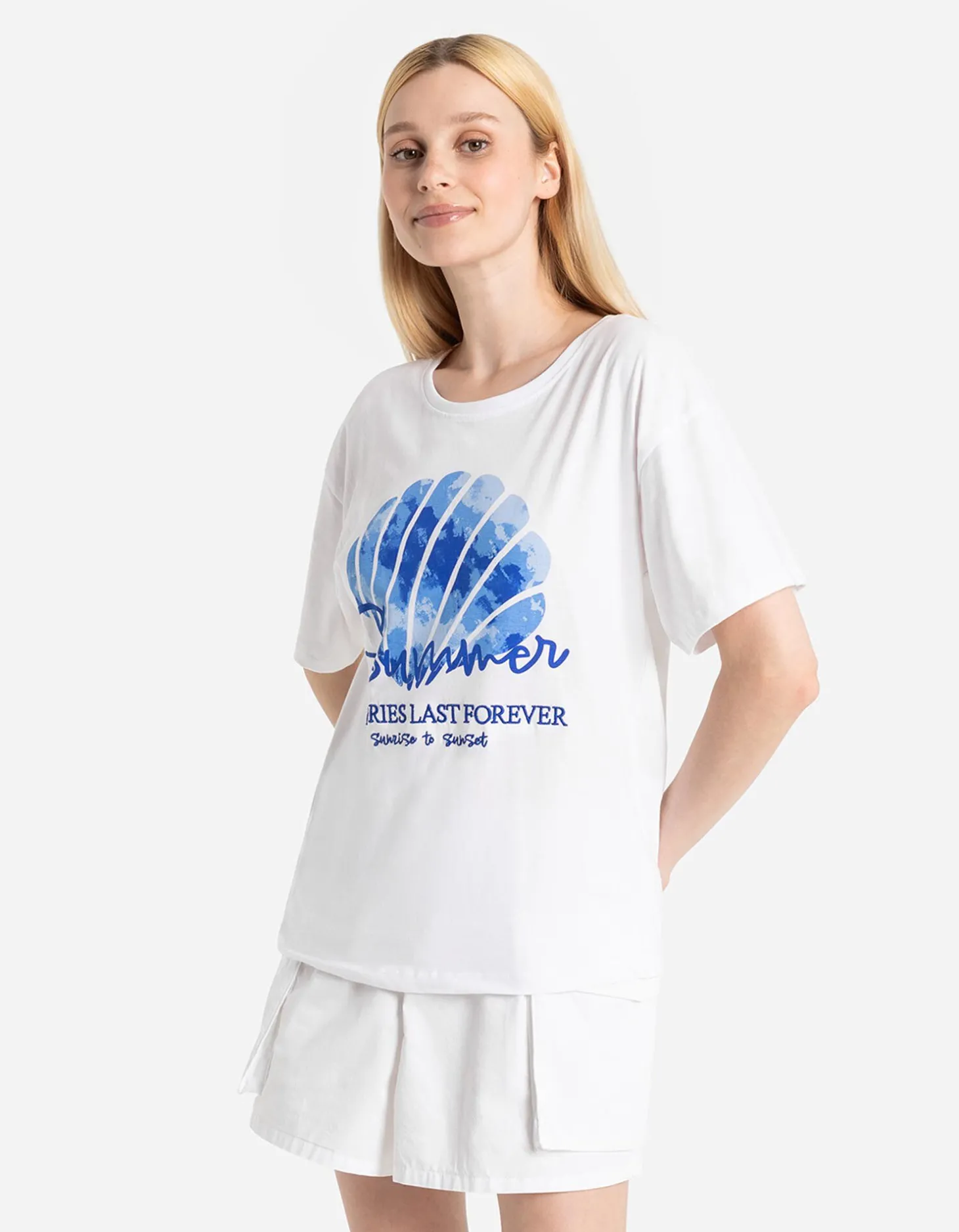 T-shirt - Print - wit
