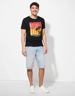 T-shirt - Print - zwart