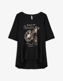 T-shirt - Print - zwart