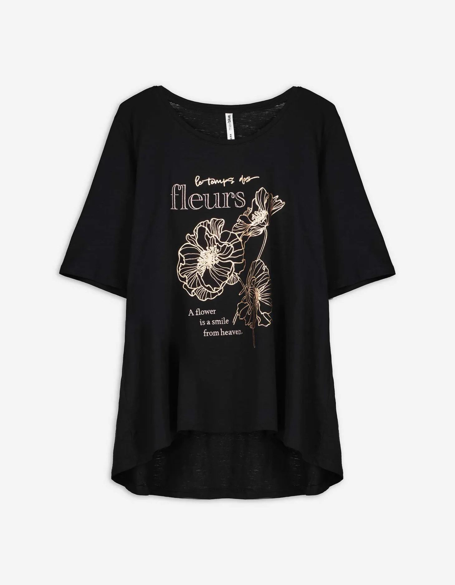 T-shirt - Print - zwart