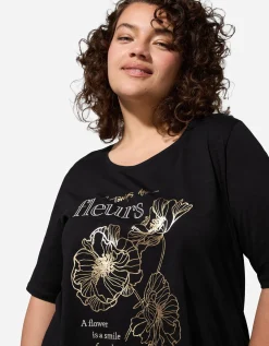T-shirt - Print - zwart