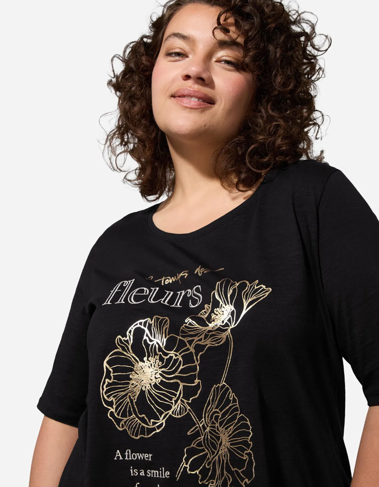 T-shirt - Print - zwart