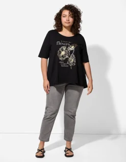 T-shirt - Print - zwart