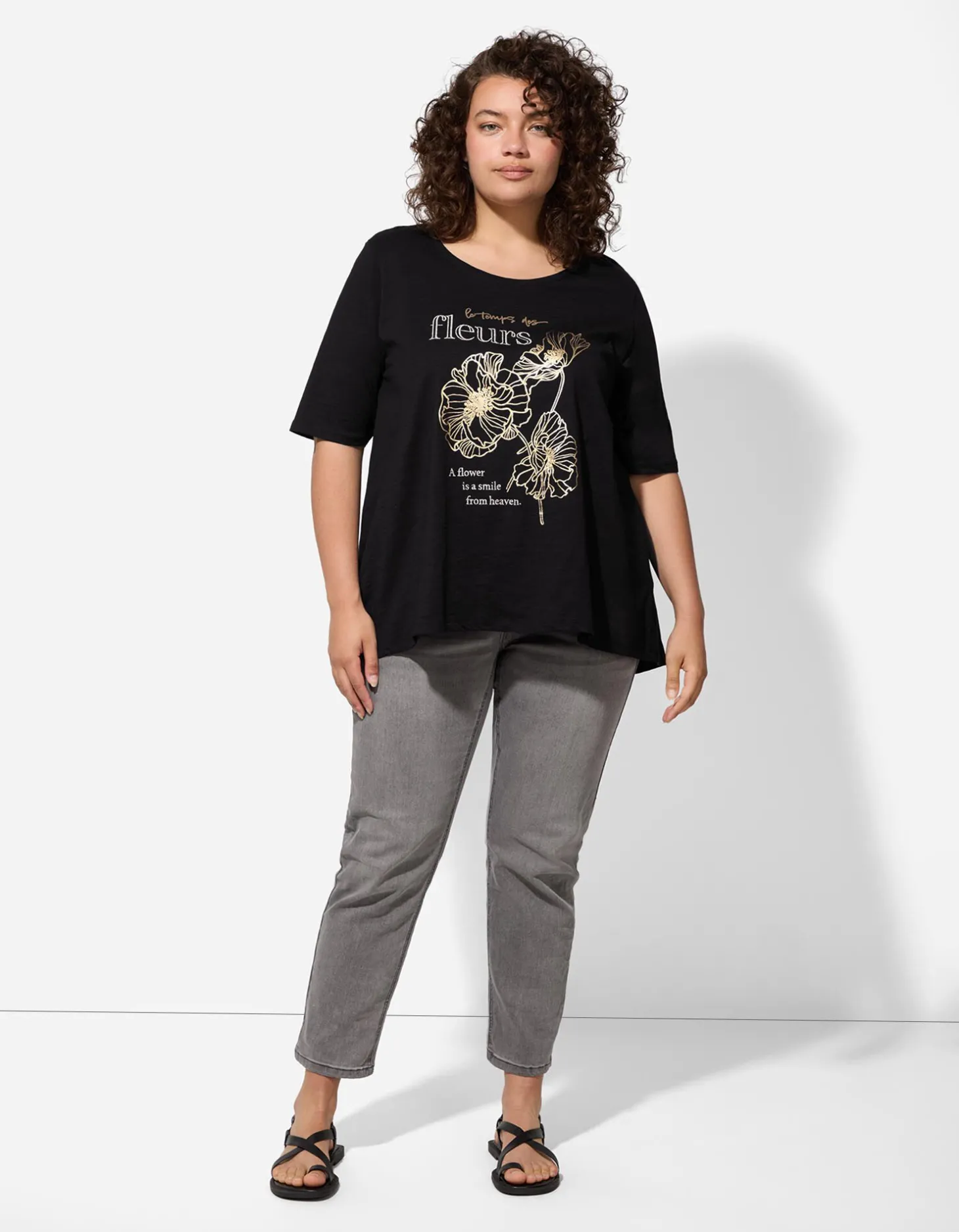 T-shirt - Print - zwart