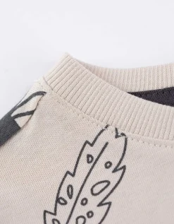 T-shirt - Print all-over - beige