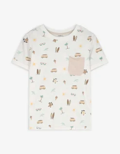T-shirt - Print all-over - wit