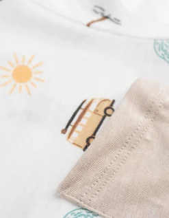 T-shirt - Print all-over - wit