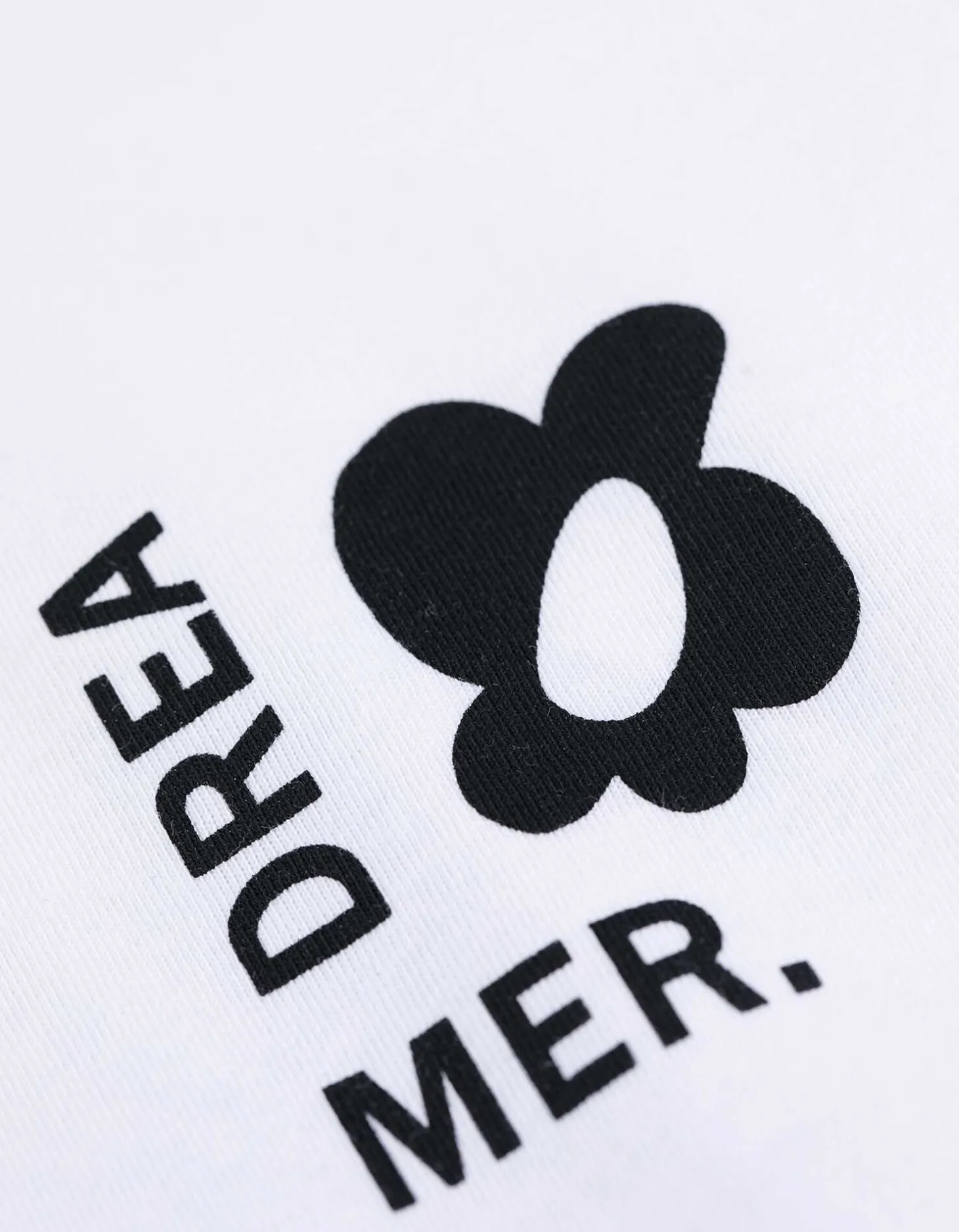 T-shirt - Print op rug - wit