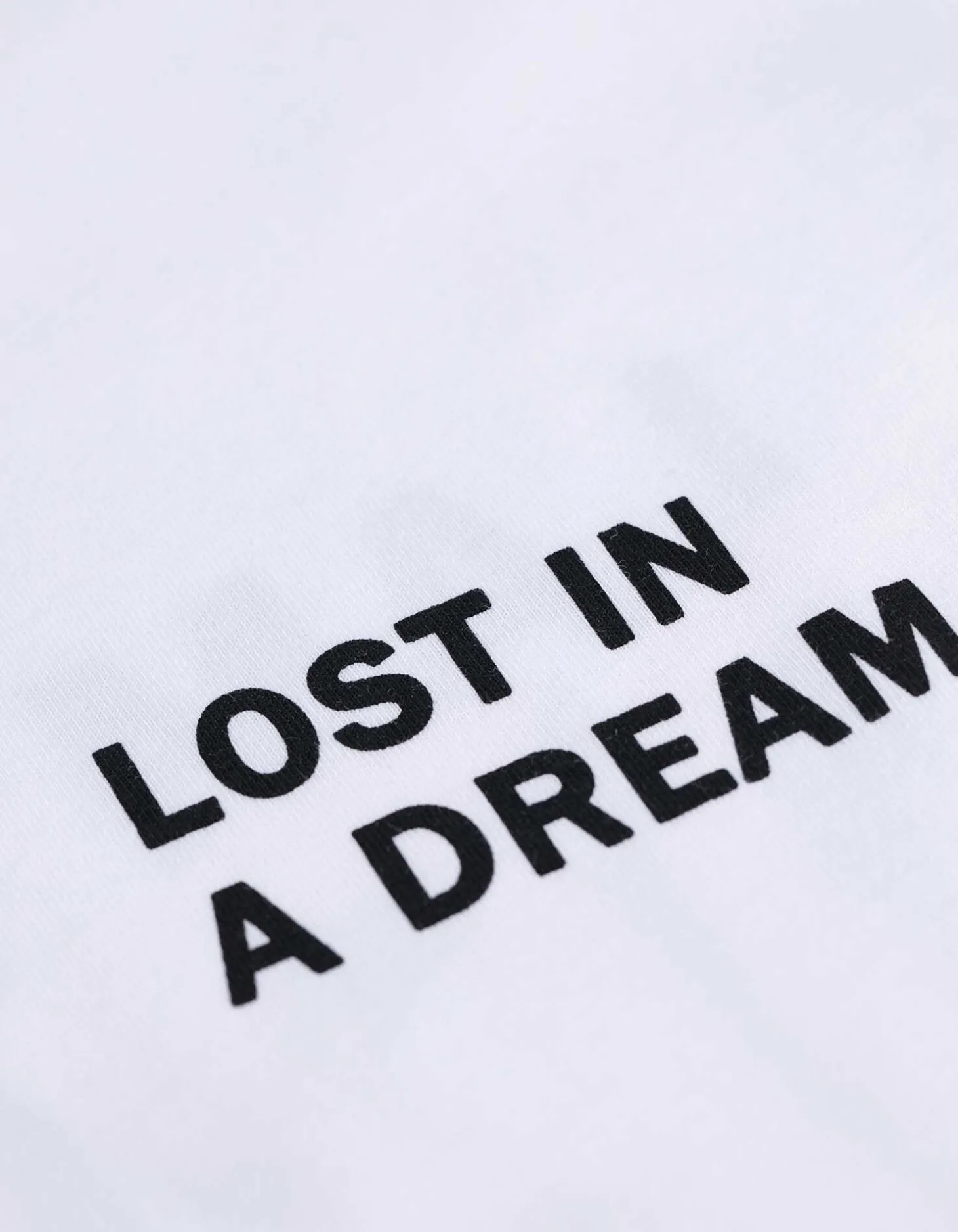 T-shirt - Print op rug - wit