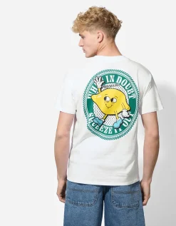 T-shirt - Print op rug - wit