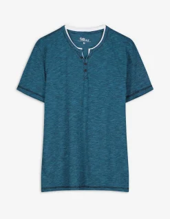 T-shirt - Regular fit - blauw