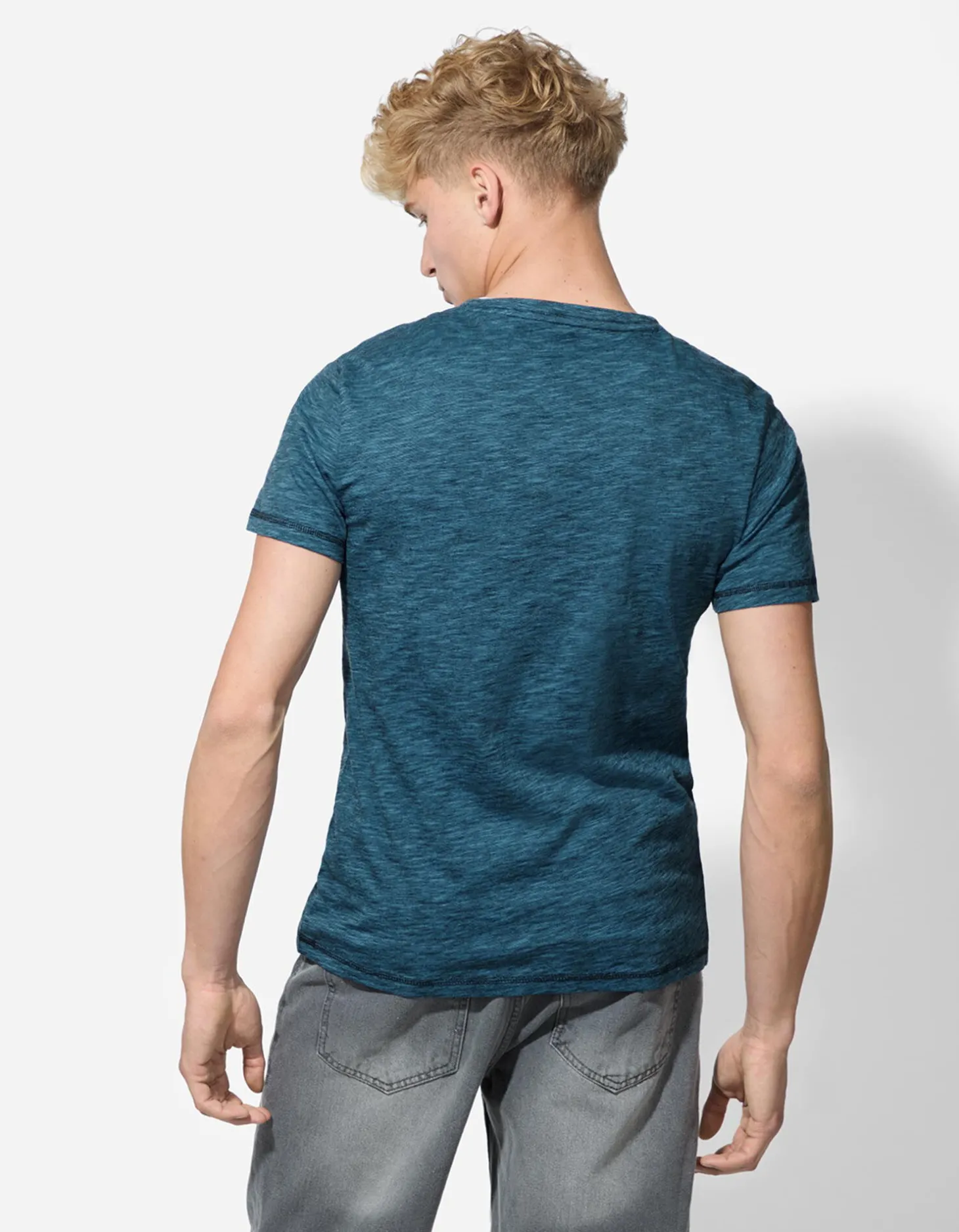 T-shirt - Regular fit - blauw