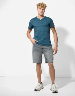 T-shirt - Regular fit - blauw