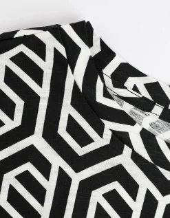 T-shirt - Relax Pasvorm - zwart