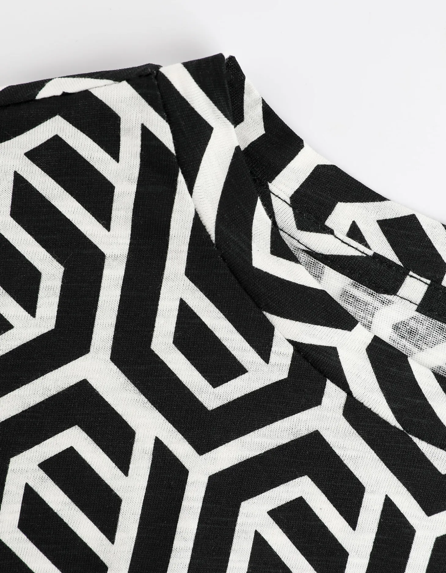 T-shirt - Relax Pasvorm - zwart