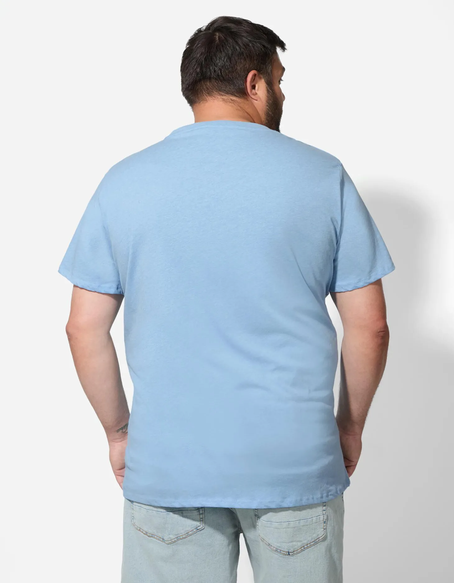 T-shirt - Ronde hals - blauw