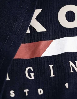 T-shirt - Ronde hals - donkerblauw