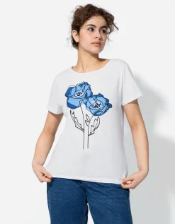 T-shirt - Sierkraaltjes - wit