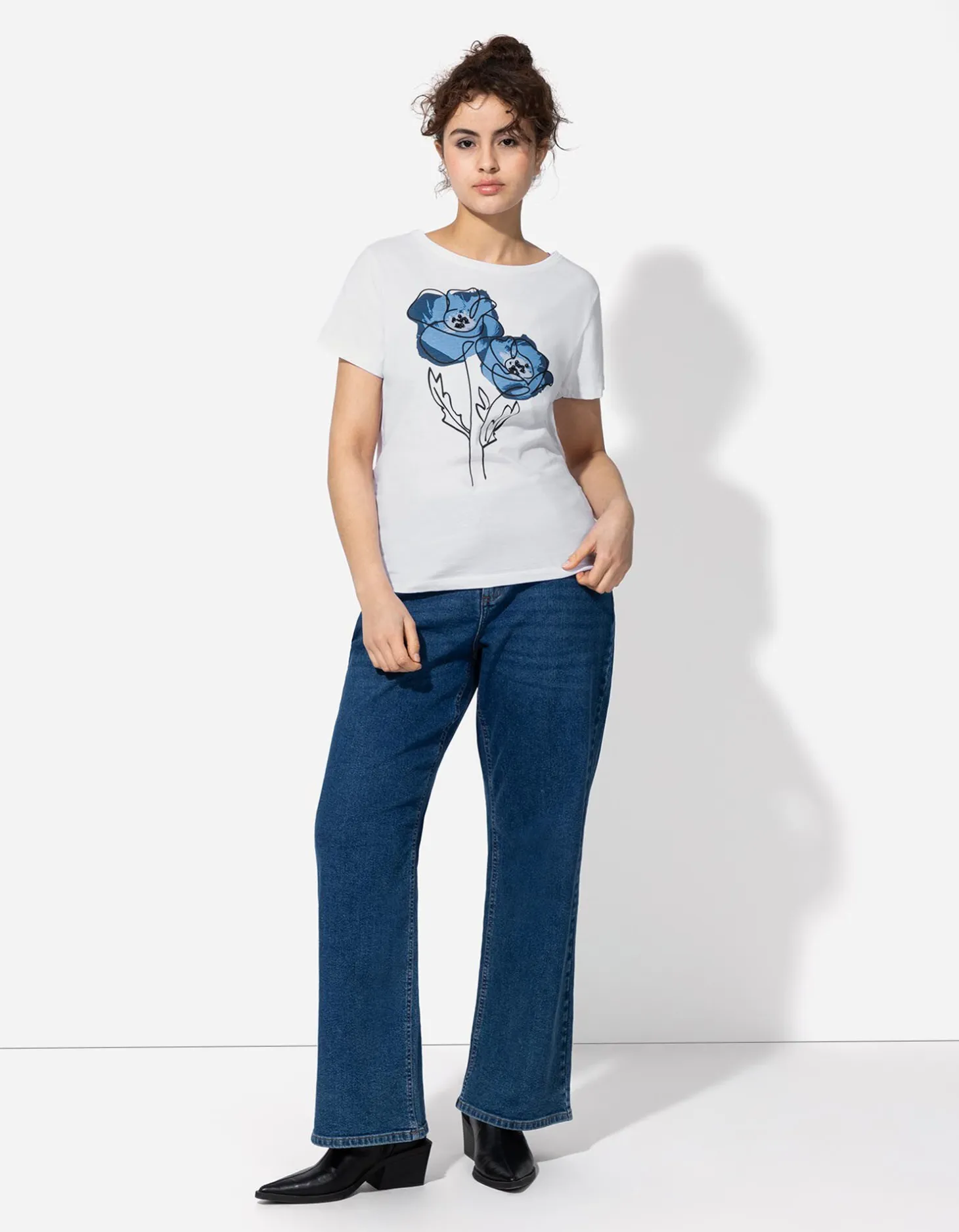 T-shirt - Sierkraaltjes - wit