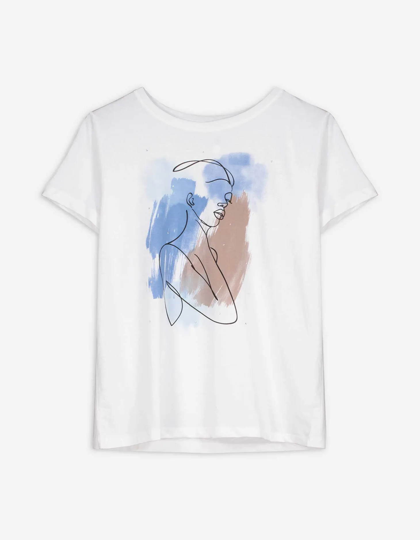 T-shirt - Sierkraaltjes - wit