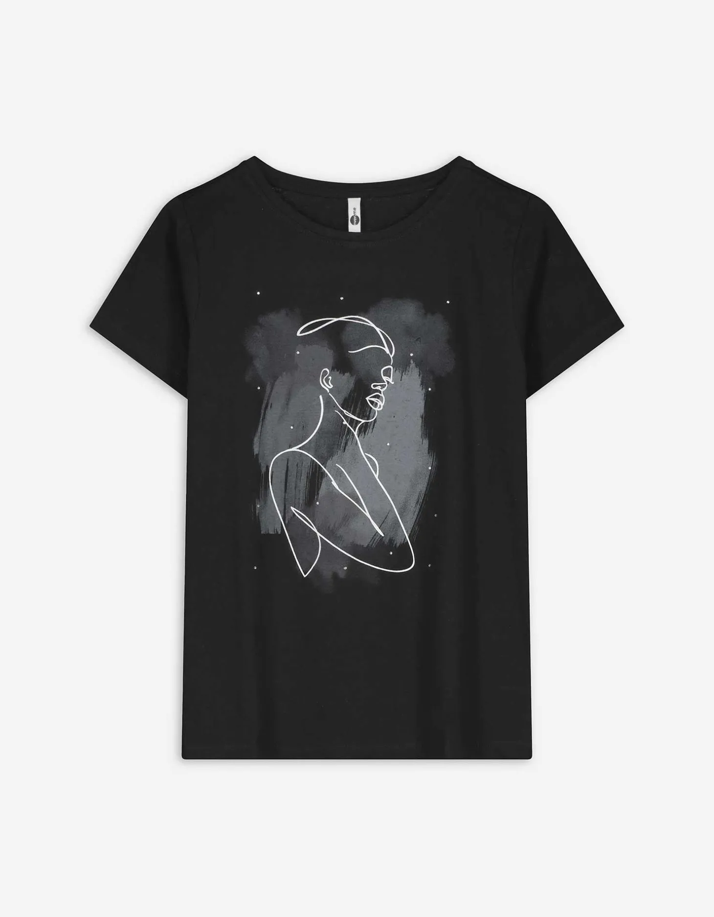 T-shirt - Sierkraaltjes - zwart