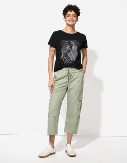 T-shirt - Sierkraaltjes - zwart