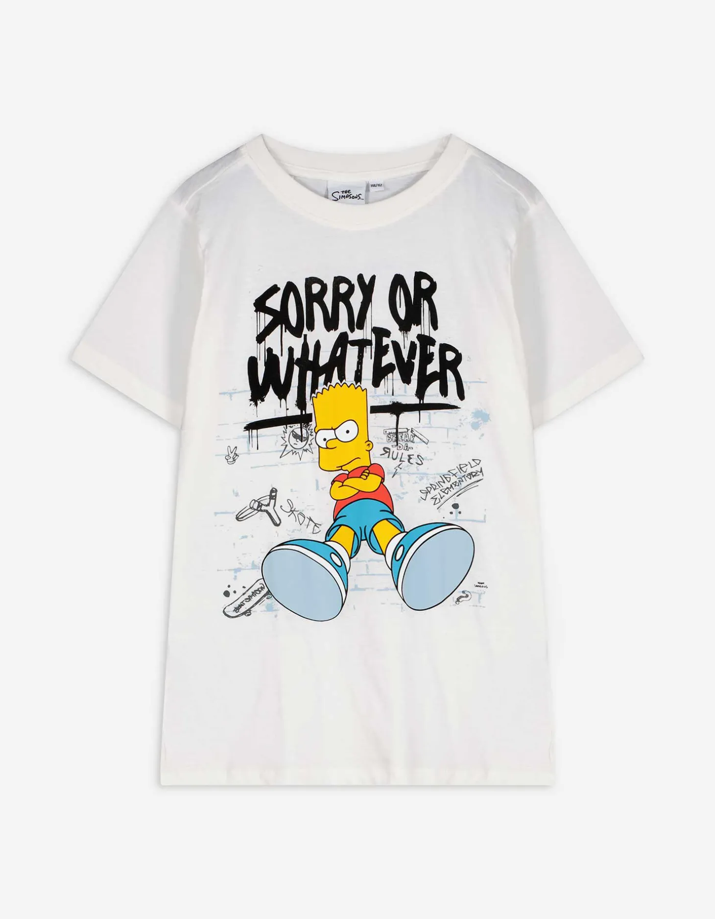 T-shirt - The Simpsons - wit