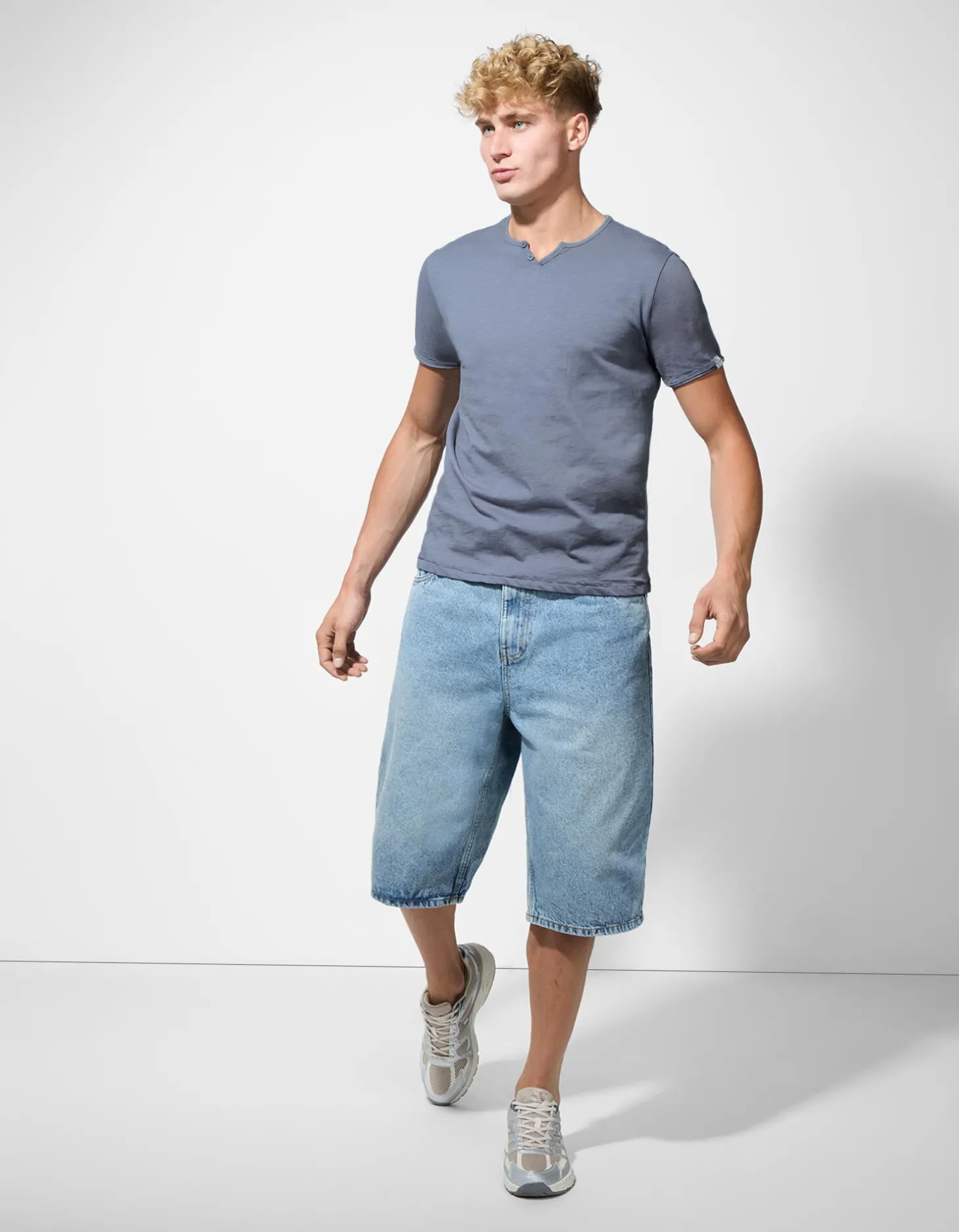 T-shirt - T-shirthals - blauw