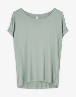 T-shirt - Viscosemix - turkoois
