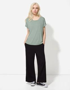 T-shirt - Viscosemix - turkoois