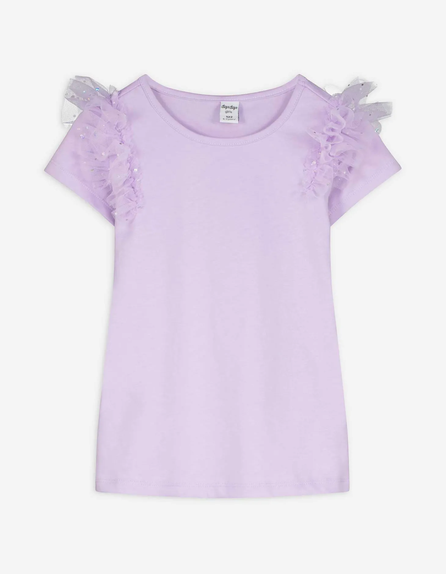 T-shirt - Volants - lila