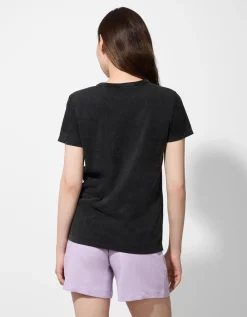 T-shirt - Vooropdruk - donkergrijs