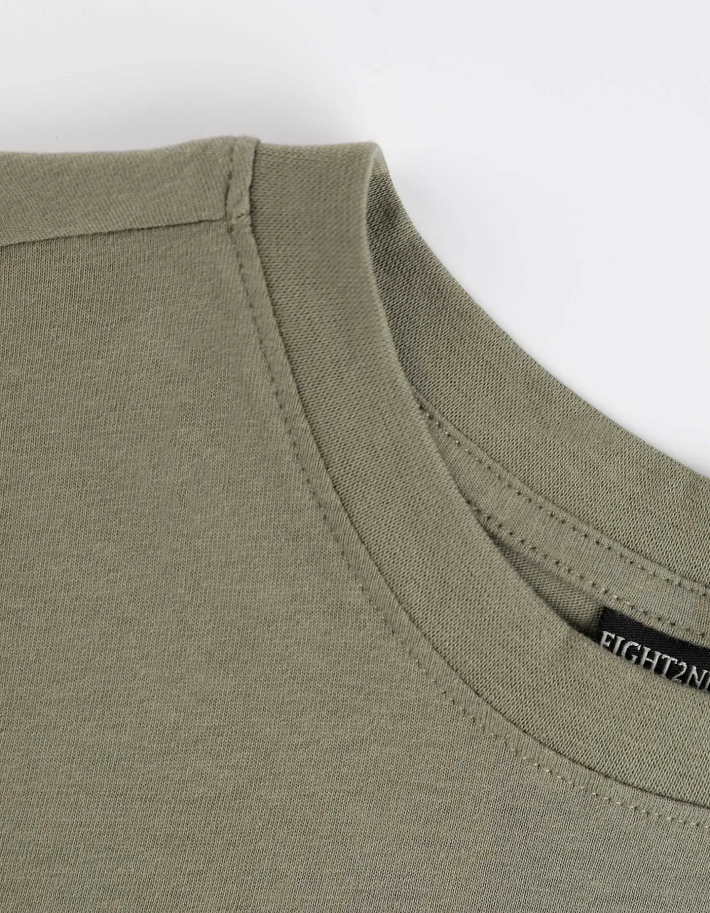 T-shirt - Vooropdruk - donkergroen