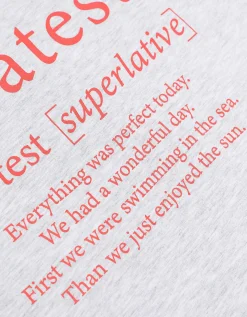 T-shirt - Vooropdruk - lichtgrijs