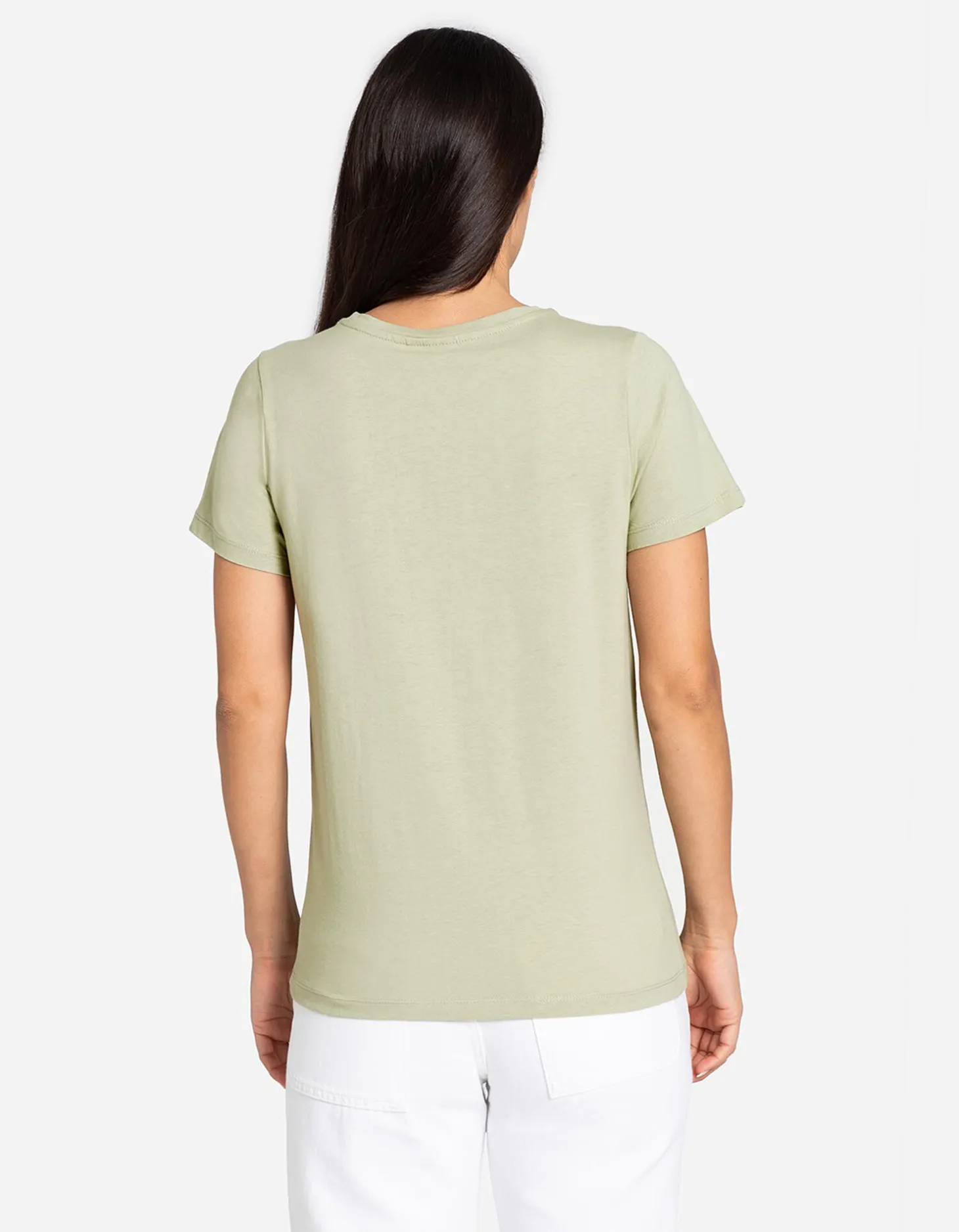 T-shirt - Vooropdruk - lichtgroen