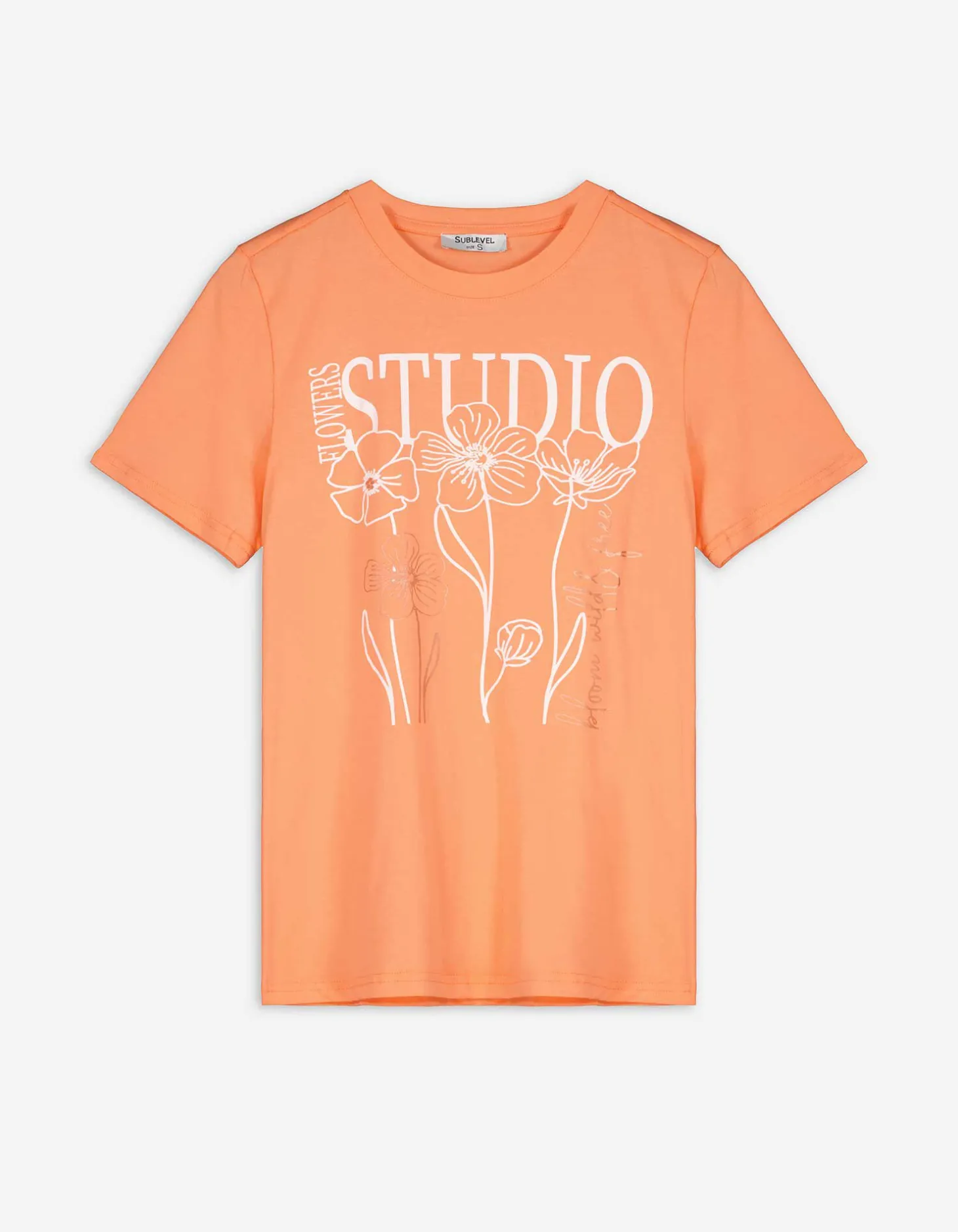T-shirt - Vooropdruk - oranje