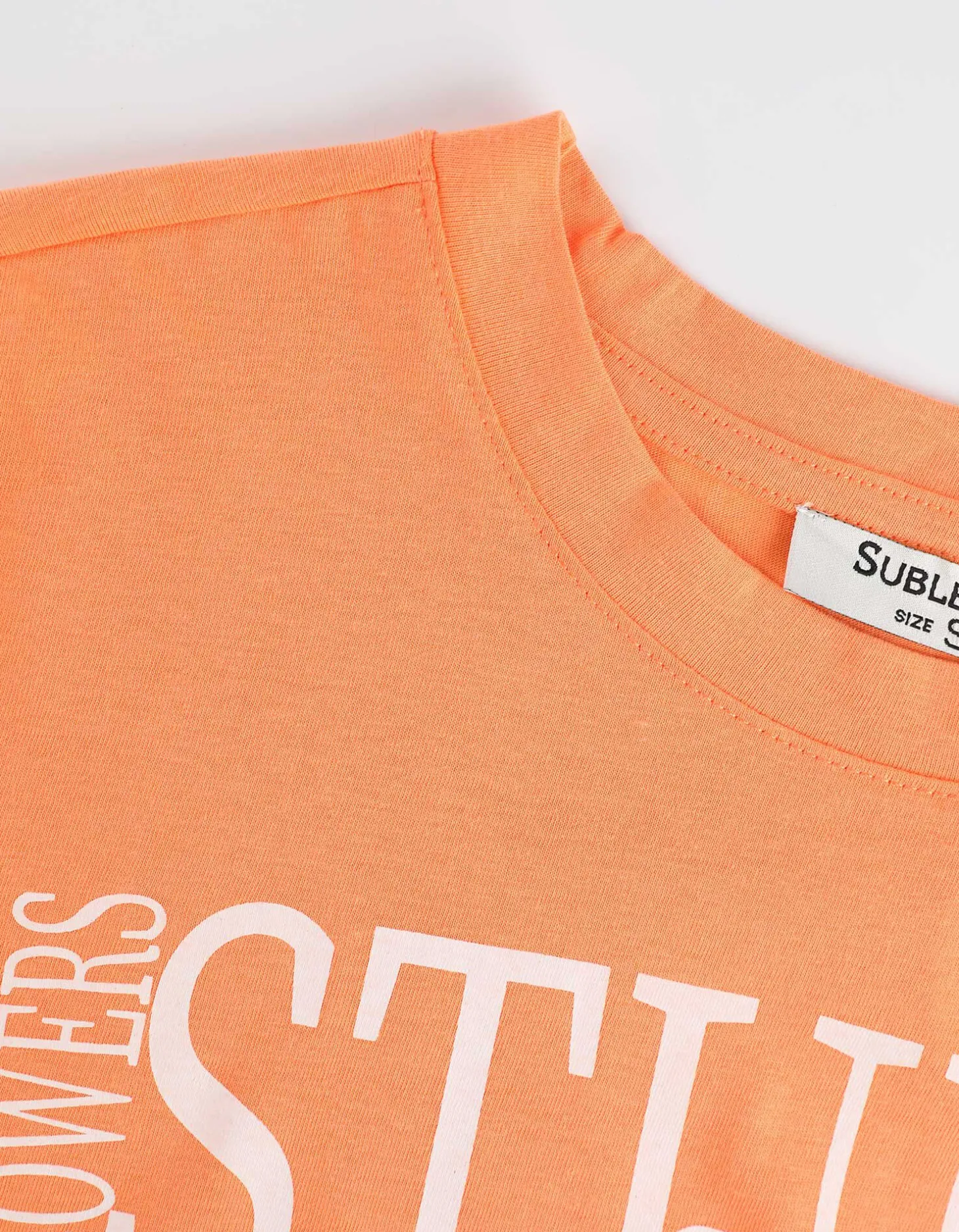 T-shirt - Vooropdruk - oranje