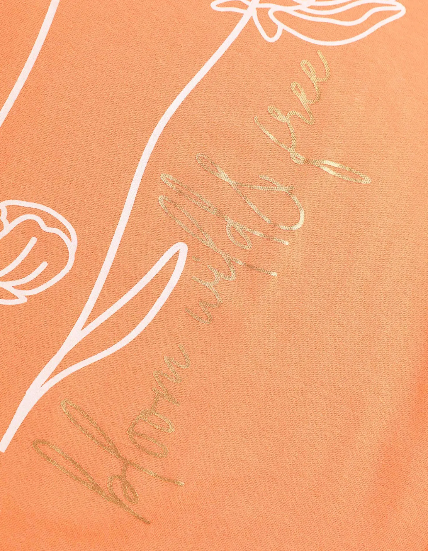 T-shirt - Vooropdruk - oranje