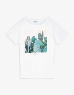 T-shirt - Vooropdruk - wit