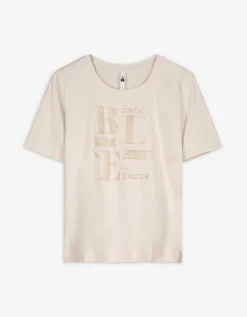 T-shirt - Vooropdruk - wit