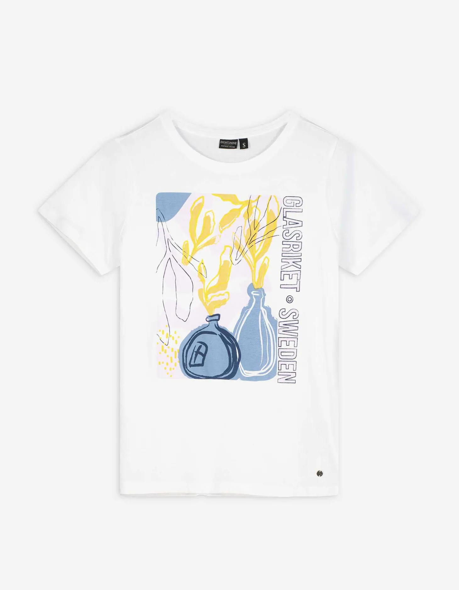 T-shirt - Vooropdruk - wit