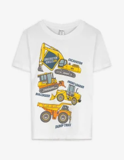 T-shirt - Vooropdruk - wit